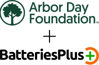 Arbor Day Foundation and Batteries Plus