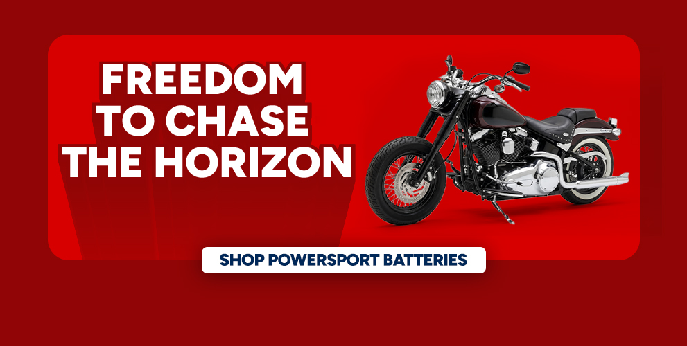 Freedom to chase the horizon. Shop Powersport Batteries.