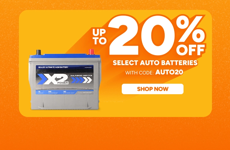 Up to 20% off Select Auto Batteries with code AUTO20. Shop now
