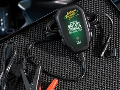 Powersport charger on a counter