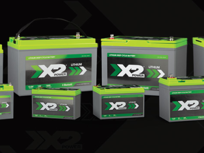 Collage of different sized X2Power batteries